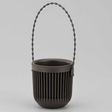 inomata日本製兩用吊掛3吋盆-黑