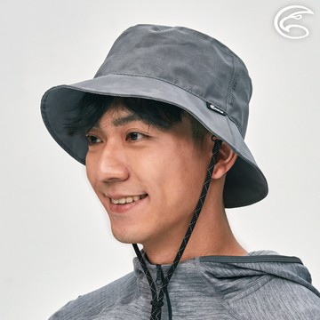 ADISI 輕量3L防水高透氣印花漁夫帽 AH21036 (M-L) / 煙灰