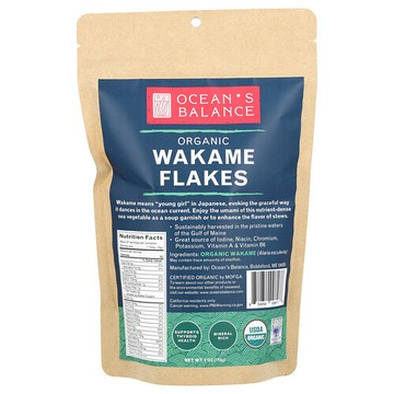 Ocean's Balance, 有機裙帶菜片，4 盎司（113 毫克）