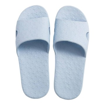 攜便式折疊拖鞋 行動式鞋頭設計 EVA橡膠鞋底 耐磨防滑  天藍色  1雙  30 x 9 x 3cm