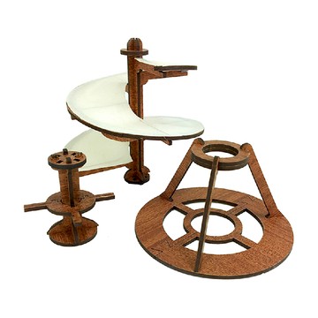 【手半屋】達文西手稿模型-螺旋直升機