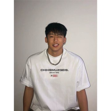 HIP潮牌美式潮流重磅純棉男款夏季寬松短袖t恤美式高街打底衫上衣