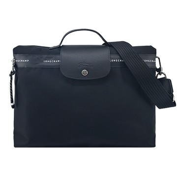 LONGCHAMP LE PLIAGE ENERGY系列再生尼龍兩用公事包(黑)