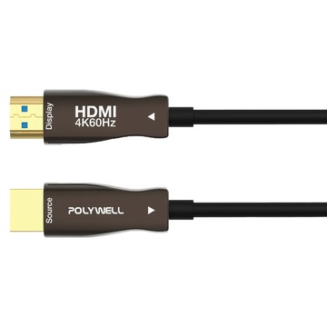POLYWELL 寶利威爾 HDMI 4K AOC光纖線 4K 60Hz UHD 工程線  1條  5m