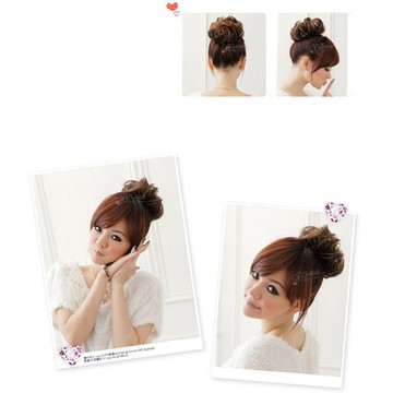 PS MALL丸子頭髮量加多捲髮圈 3入