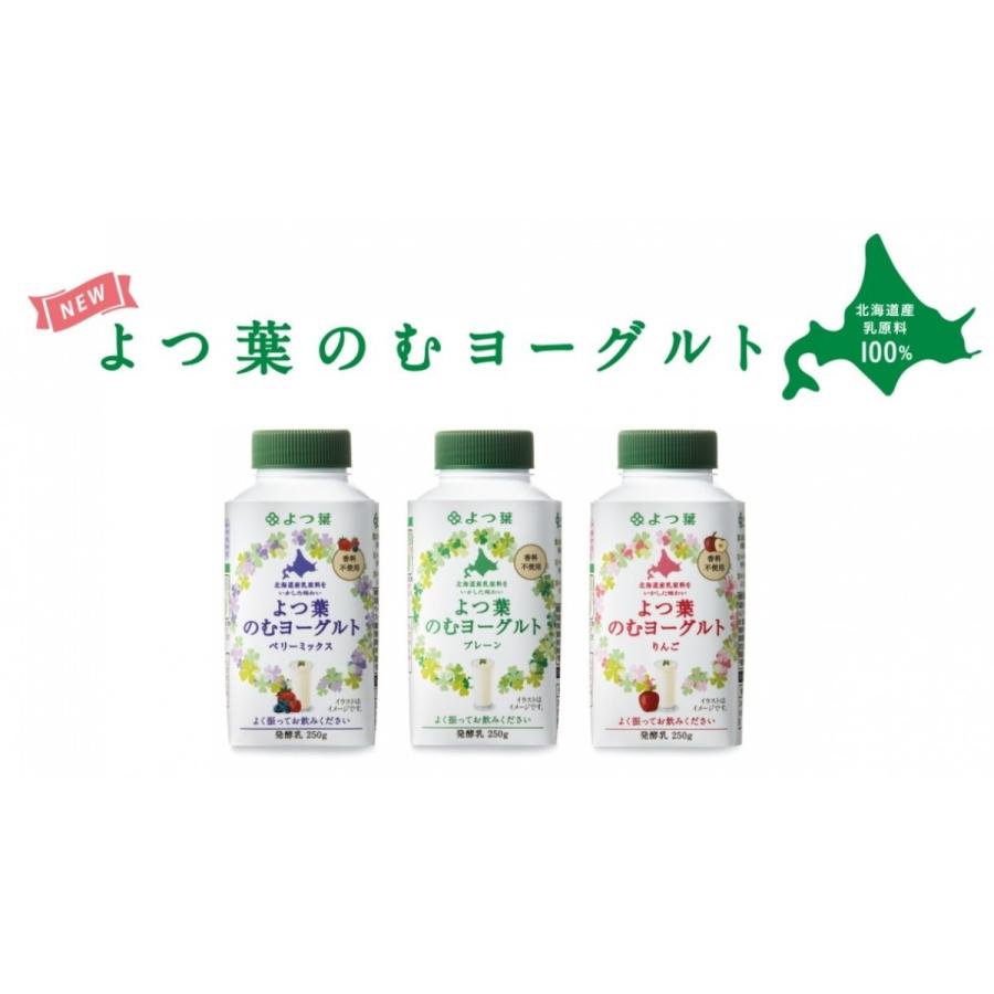 よつ葉乳業　よつ葉のむヨーグルトベリーミックス250g×6本「クール便でお届けします。」