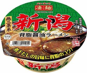 ヤマダイ ニュータッチ 凄麺 新潟背脂醤油ラーメン 124g×12個