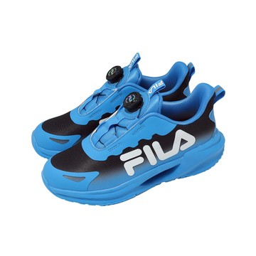[ACS] Fila 慢跑鞋 J424A 中大童 小朋友 藍 黑 旋鈕 運動鞋 斐樂 2J424A301