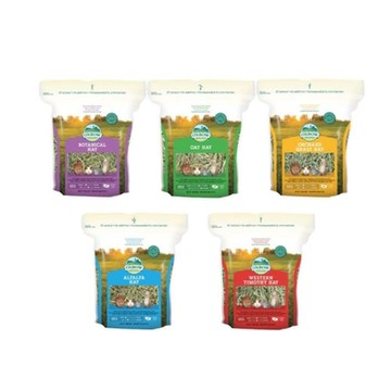 美國OXBOW 美國牧草系列15oz x 3入組(購買兩件贈送寵物玩具1個 隨機出貨)