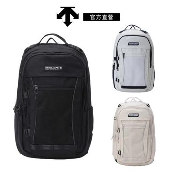 【DESCENTE】迪桑特 TURNS 2.0 中性 後背包 28L(米色/白色/黑色)