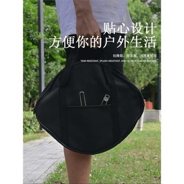 戶外鑄鐵鍋收納袋麥飯石燒烤盤煎盤平底鍋煎鍋袋便攜野炊收納包