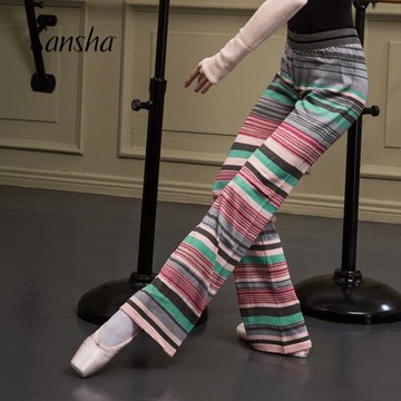 Sansha 法國三沙成人女針織跳舞訓練功時尚針織長褲芭蕾舞蹈服裝