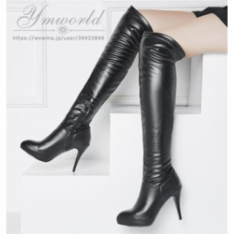 ニーハイブーツ ロングブーツ レディース靴 Pu革 ブーティー 裏起毛 美脚 フェイクレザー ハイヒール ニーハイブーツ 秋冬新作 通販 Lineポイント最大1 0 Get Lineショッピング