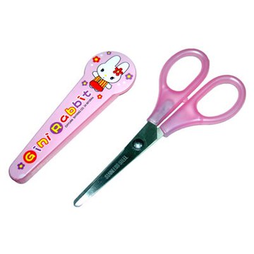 【文具通】CHYUAN SHYANG 筌翔 吉妮兔 安全剪刀2400126 E2040445【APP滿額下單10%點數(單一帳號最高5000點)】1/31止