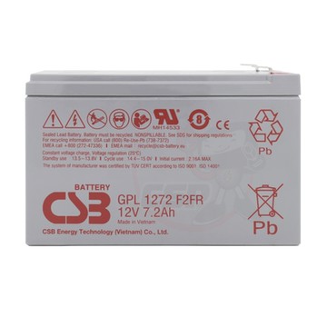 GPL1272 F2FR 神戶電池 CSB 12V7.2AH 不斷電系統 UPS 高率型蓄電池 CSB 太陽能 長壽耐燃
