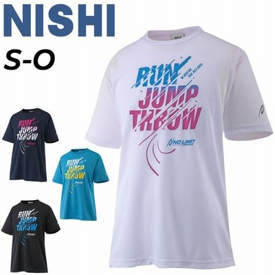 半袖 Tシャツ メンズ レディース ニシスポーツ Nishi スポーツウェア 陸上競技 ランニング ジョギング トレーニング トップス 男女兼用 プリントt 2811a022 通販 Lineポイント最大get Lineショッピング