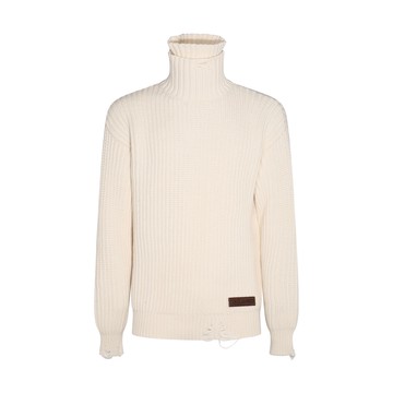 Dsquared2 - White Cotton Blend Jumper