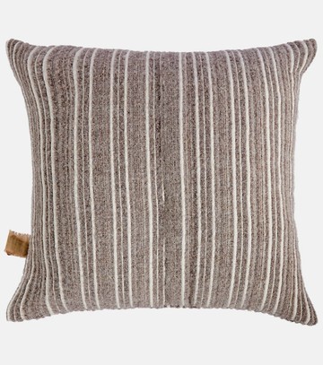 The House of Lyria Gurghi striped wool and cotton cushion
