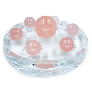 鑫運來 粉晶七星陣  1個