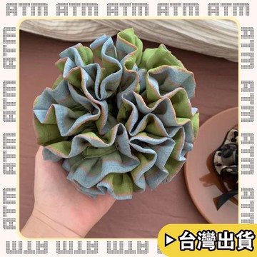 🔥臺灣出貨🔥可開發票✅輕飾時光綠野仙蹤～花邊褶皺頭繩繡球花大腸髮圈丸子頭