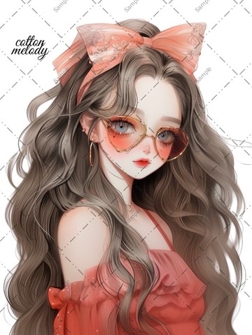 原創貼紙 no.310 人物貼紙 原創貼紙 人物貼紙 女孩貼紙 原創人物貼紙