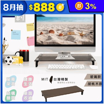 【Simple Life】台灣製簡約高質感螢幕架 桌上型收納/電腦架/筆電架