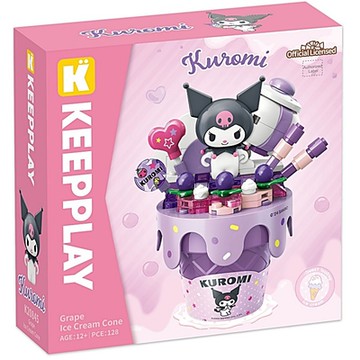 任選 QMAN 三麗鷗 甜筒系列 酷洛米 QM30905  Keepplay積木