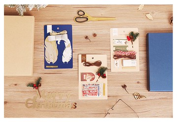 包裝素材 松果 羽毛 結繩 聖誕節 復古 感謝 禮物 禮盒