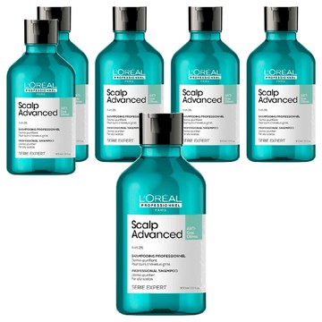 L'OREAL PROFESSIONNEL 巴黎萊雅PRO 水楊酸控油洗髮精  300ml  6瓶