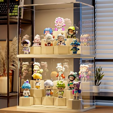 【台灣24H出貨】泡泡瑪特 透明壓克力展示盒 盲盒展示盒 公仔展示架 周邊展示櫃 展示收納盒 盲盒收納 展示盒 收納架