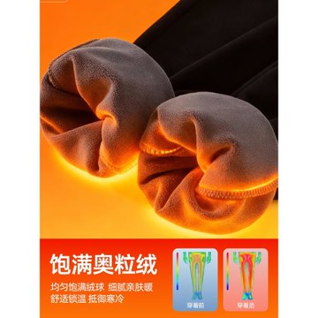 回力男士加絨褲子冬季加厚運動褲男款2025新款寬松直筒休閑褲男Q