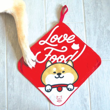 SHIBE SHIBAinc 柴犬工房 Love Food 柴犬 純棉毛巾