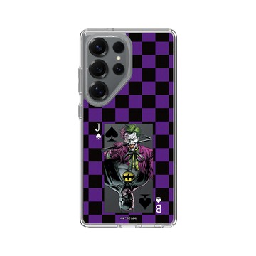 Galaxy S25 Ultra Clear 透明 - Joker - 小丑與蝙蝠俠撲克牌 - 棋盤風格