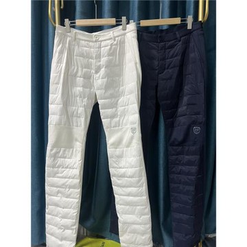 29j65 品牌高爾夫服裝男士秋冬新品保暖夾棉長褲百搭LOGO純色推薦