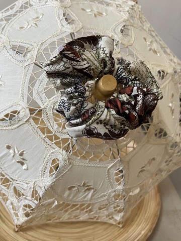 叢林窄版/單色大腸圈髮束/日本印花布