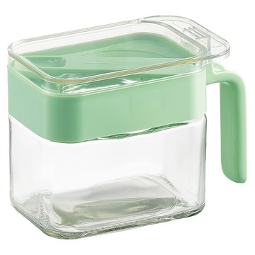 Quasi 調味罐 玻璃材質 附勺 易清洗  300ml  1個