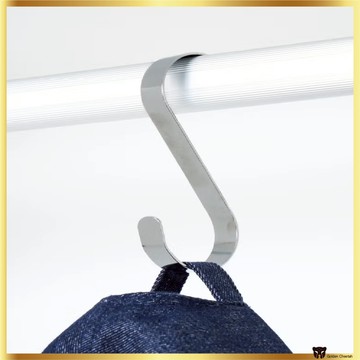 大創 DAISO KOREA 多用途不銹鋼 S 掛鉤 13.5 厘米,廚房、壁櫥和辦公室的多用途懸掛式收納盒