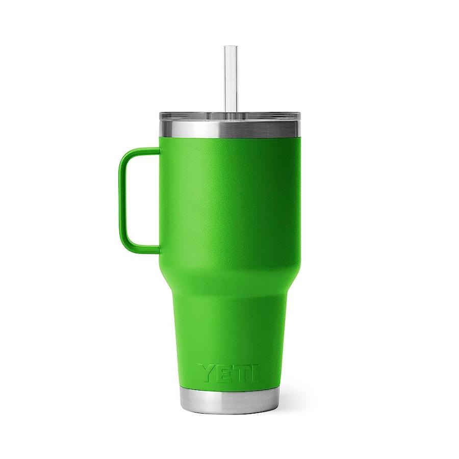 YETI Rambler oz Straw Mug, Vacuum Insulated, Stainless Steel, Canopy Green