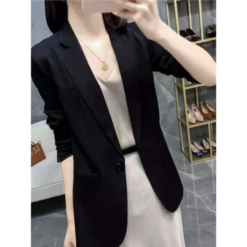 外套女大碼胖妹妹休閑西裝外套