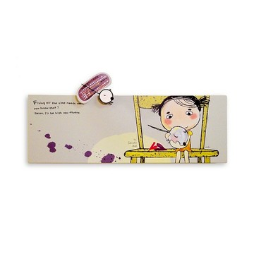 磁鐵板畫作-陪伴