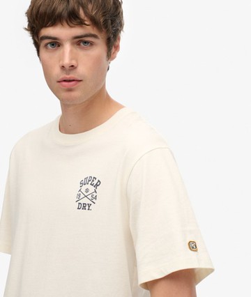 Superdry Men's Athletic Club T-shirt White Size: Xxxl