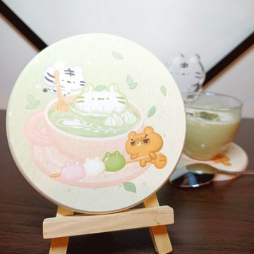 Mo吉奶泡 - 矽藻杯墊 - 系列2