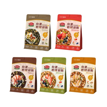 【蝦皮直營】馬玉山 特濃輕烤穀脆 蘋果肉桂核桃/莓果黑可可/莓果蜂蜜紅藜麥/莓果椰奶奇亞籽/黑芝麻堅果 麥片 燕麥
