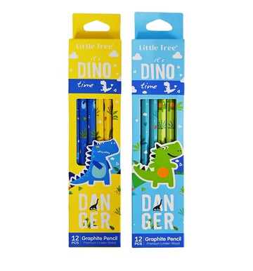 六角HB鉛筆12入-恐龍系列 (款式隨機出貨)
