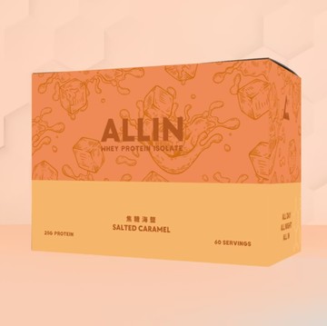 [ALLIN] Pro雙效(水解+分離)乳清 - 多口味 (30包/盒)-焦糖海鹽