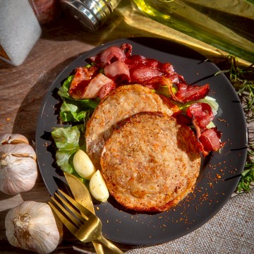 【氣炸人生】台灣豚肉漢堡排500g(5入)