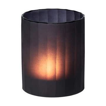 《Philippi》琺瑯玻璃燭台-豎紋8cm-- 蠟燭臺 燭座 聖誕交換禮物