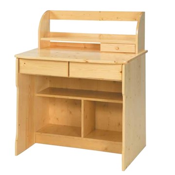 AS DESIGN 雅司家具-露特松木實木3尺二抽書桌-96*56*105cm