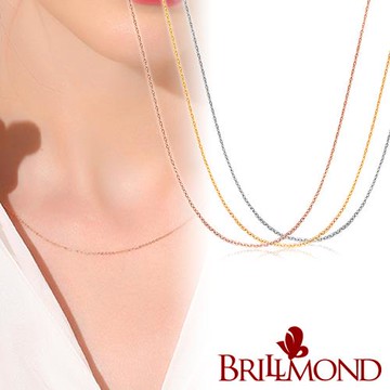 【BRILLMOND】義大利三色K金跳舞鍊(0.8g 三色任選 不退色足實K金)