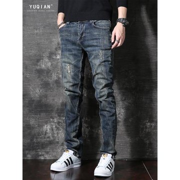 (免運)美式復古重磅高端牛仔褲男款2025春秋季高端潮牌寬松直筒長褲男士